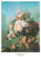 Roses and Other Flowers in an Urn Fine Art Print