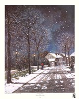 Village in Winter Fine Art Print