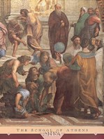 The School of Athens (Detail, Right) by Raphael - 17" x 22"