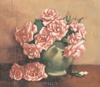 French Cottage Roses I Fine Art Print