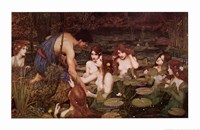 Hylas and the Nymphs by John William Waterhouse - 34" x 22"