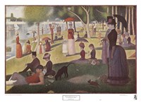 A Sunday Afternoon on the Island by Georges Seurat - 28" x 21"
