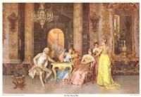 The Chess Game by F. Beda - 37" x 26" - $19.49
