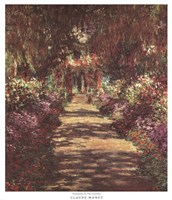 A Pathway in Monet's Garden at Giverny, c.1902 Fine Art Print