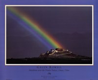 Rainbow Over The Potala Palace Framed Print