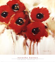 Crimson Poppies II by Natasha Barnes - 30" x 34", FulcrumGallery.com brand