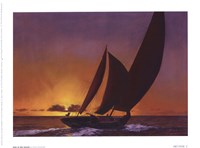 Sails In The Sunset by Diane Romanello - 8" x 6"