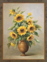 Sunflowers In Bronze I Fine Art Print