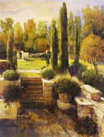 In the Cypress Garden Fine Art Print