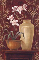 Orchid In Raku Bowl Fine Art Print