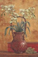Orchids In Oriental Basket II Fine Art Print