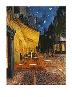 The Cafe Terrace on the Place du Forum, Arles, at Night, c.1888 Fine Art Print