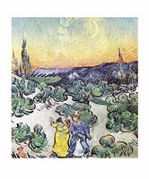 La Promenade le Soir a Saint-Remy Fine Art Print