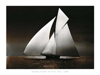 Iverna Yacht at Full Sail, 1895 Fine Art Print