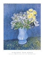 Lilas, Marueritas et Anemones Fine Art Print