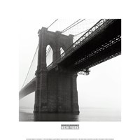 Brooklyn Bridge Fog by Henri Silberman - 12" x 12"
