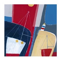 One Red Boat Fine Art Print