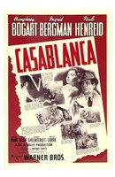 Casablanca Red Wall Poster