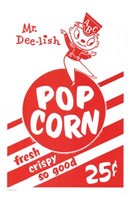 Mr Dee-Lish Popcorn Box by Henri Silberman - 11" x 17", FulcrumGallery.com brand