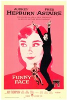 Funny Face Audrey Hepburn Wall Poster
