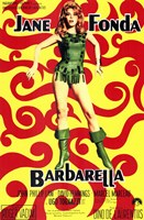 Barbarella Jane Fonda Psychedelic Wall Poster
