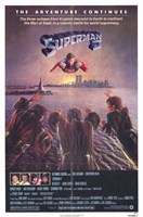 Superman 2 Flying Above River Fine Art Print