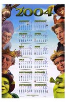 Shrek 2 Calendar 2004 Wall Poster