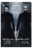 Equilibrium Black and White Wall Poster