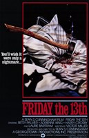 Friday the 13th Sean Cunningham Wall Poster