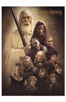 Lord of the Rings: the Two Towers Cast Fine Art Print