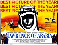 Lawrence of Arabia Best Picture of the Year Yellow Wall Poster
