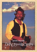 Dances with Wolves Costner Wall Poster