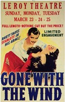 Gone with the Wind Vintage Theater Advertisement White - 11" x 17"