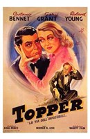 Topper - couple hugging Wall Poster