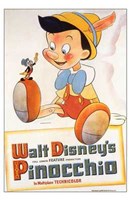 Pinocchio with Jiminy Cricket Wall Poster
