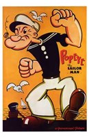 Popeye the Sailor Man Fine Art Print