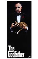 The Godfather with Cat Wall Poster