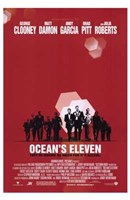 Ocean's Eleven - red Wall Poster