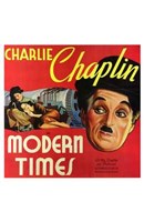 Modern Times Charlie Chaplin Close Up Wall Poster