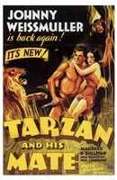 Tarzan and His Mate, c.1934 - style C Wall Poster