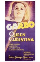Queen Christina Garbo Wall Poster
