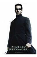 The Matrix Reloaded Keanu Reeves as Neo Wall Poster