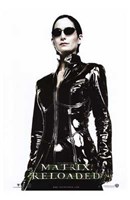 The Matrix Reloaded Carrie-Anne Moss as Trinity Wall Poster