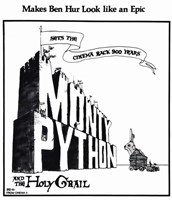 Monty Python and the Holy Grail - Black and White Wall Poster