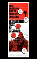 Frankenstein Must Be Destroyed Monstrous Wall Poster