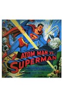 Atom Man Vs Superman Wall Poster