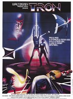 Tron Silhouette Wall Poster