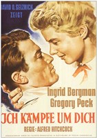 Spellbound Ingrid Bergman and Gregory Peck Wall Poster