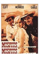 The Misfits Clift Monroe Gable Wall Poster