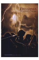 Lord of the Rings: Fellowship of the Ring Lightning Fine Art Print